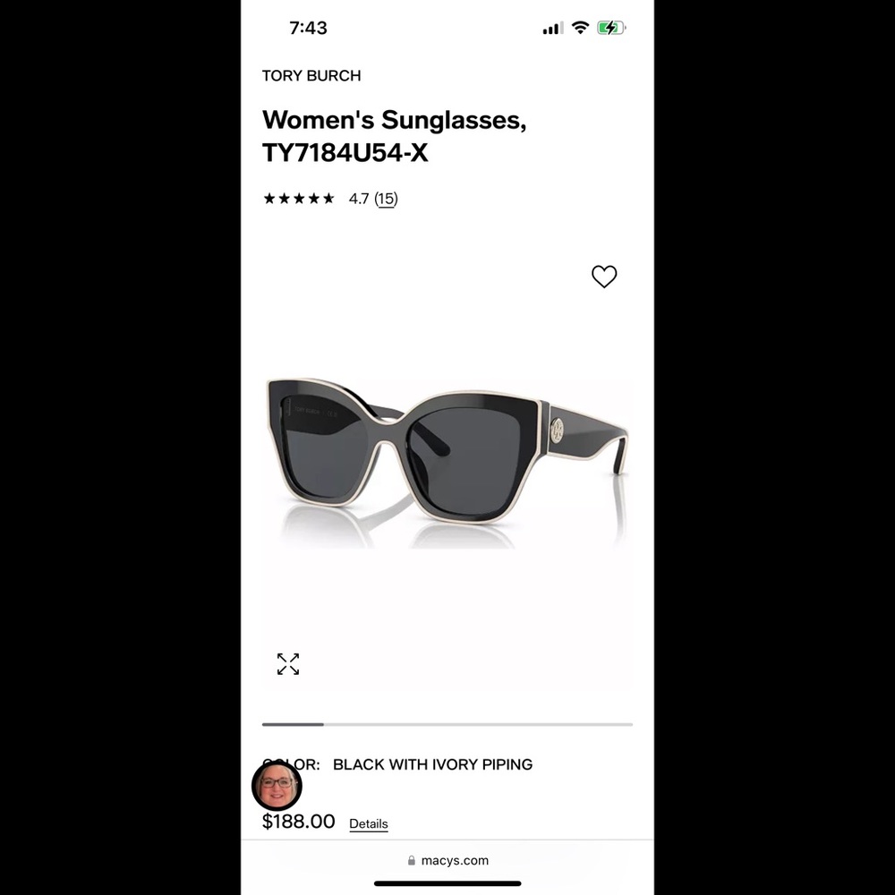 Tory Burch Cat Eye Sunnies